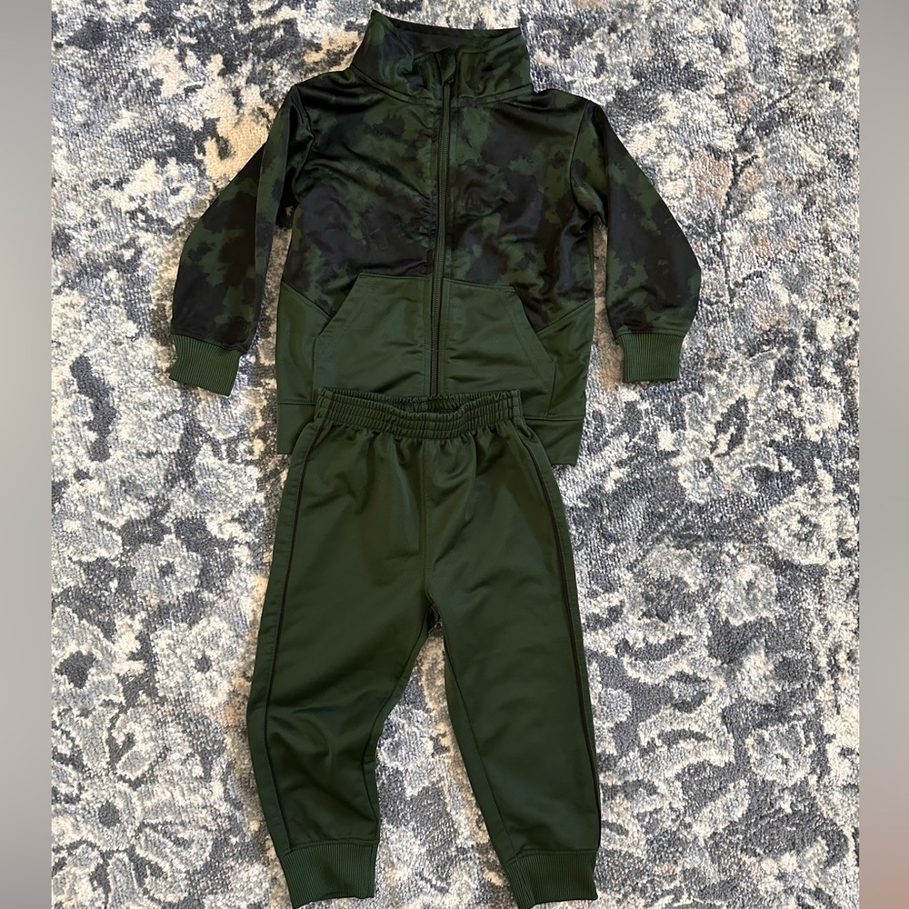 Toddler Green Camo Tracksuit